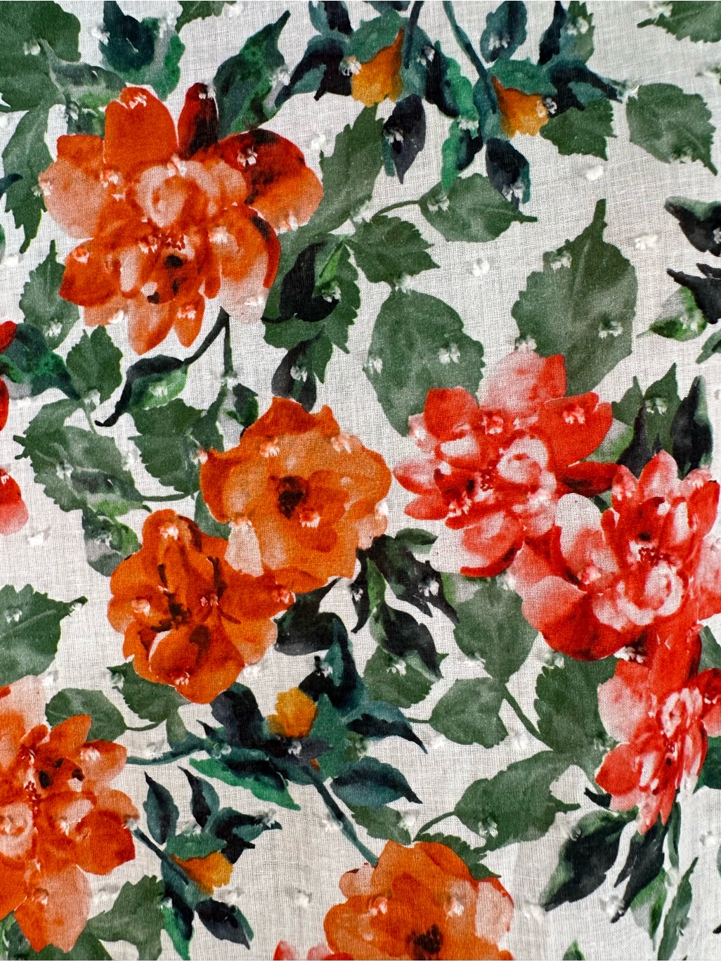 Loud Bodies Floral Cotton Swiss Dot Midi Dress - Xxl - Cottagecore — image 5 of 8